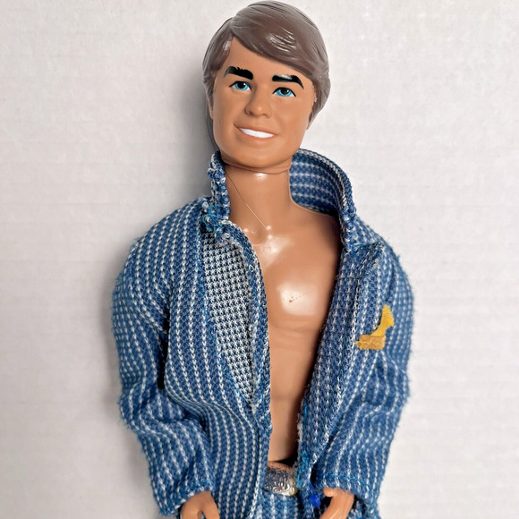 Vintage Ken Barbie Outfit Pinstripe Suit Dreamboat Shirt 1969 Mattel HTF Rare - Picture 4 of 16